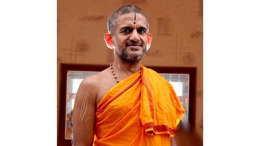 Vishwaprasanna Theertha Swami. Credit: DH Photo