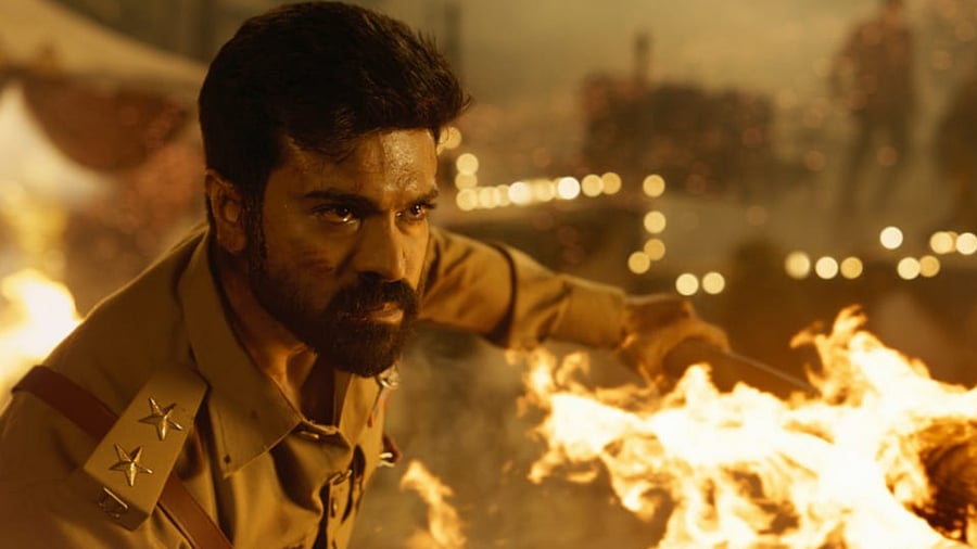 Ram Charan in a still from 'RRR'. Credit: PR Handout