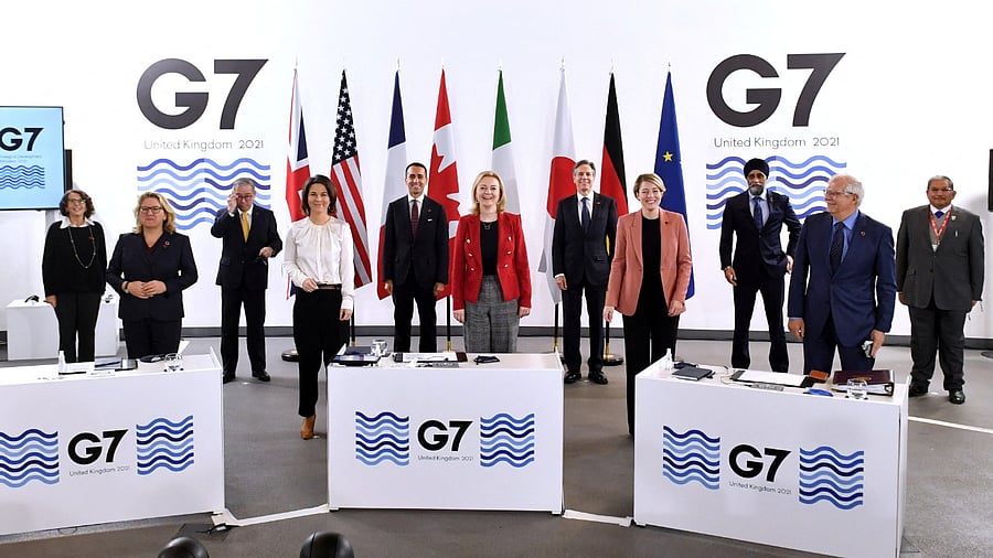 The G7 comprises Britain, France, Germany, Italy, Japan, Canada and the United States, and includes a representative from the European Union. Credit: Reuters Photo