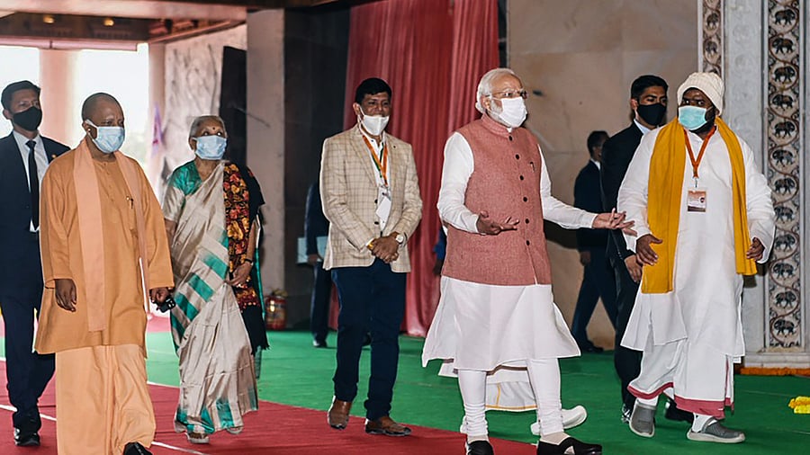 Prime Minister Narendra Modi in Varanasi. Credit: PTI Photo