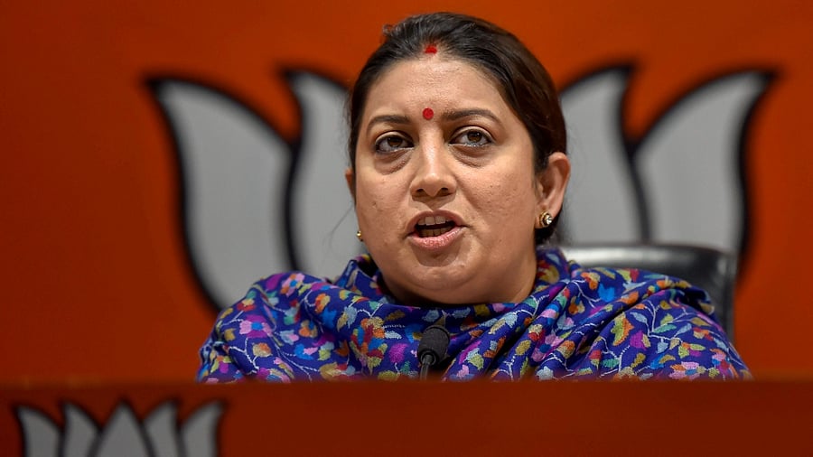 Women and Child Development Minister Smriti Irani. Credit: PTI Photo