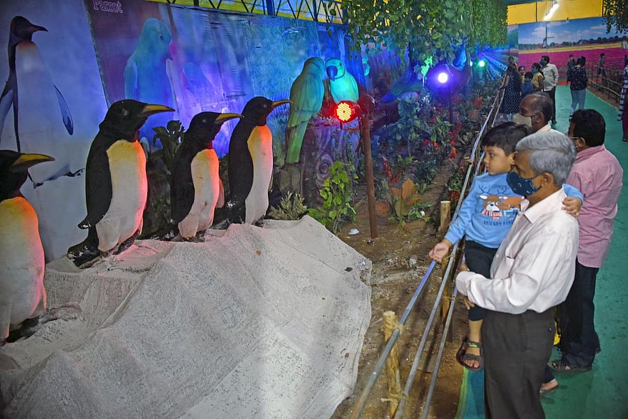 A majority of the visitors are families with young children. DH Photo by Pushkar V  