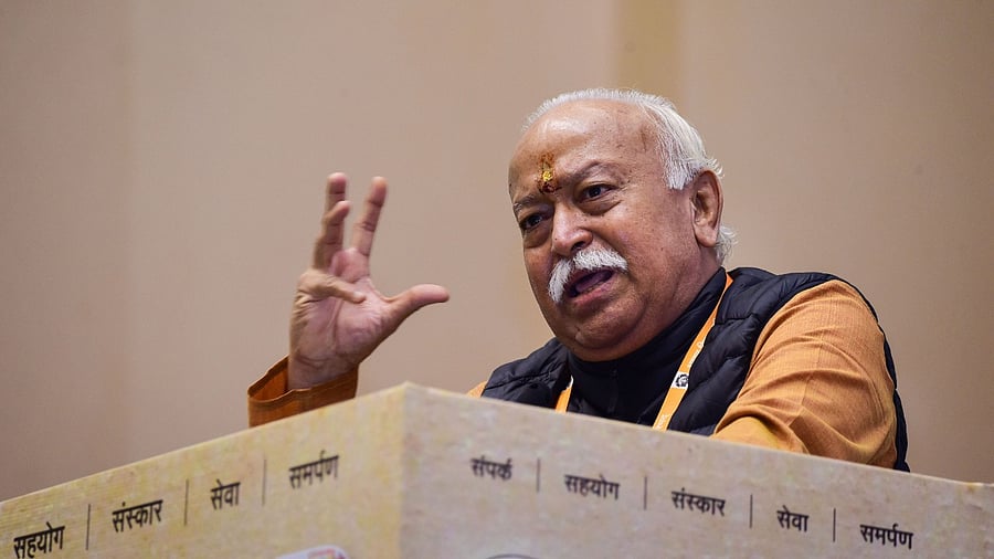 RSS chief Mohan Bhagwat. Credit: PTI Photo