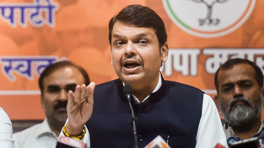 Former Maharashtra CM and Leader of Opposition in Maharashtra Legislative Assembly Devendra Fadnavis. Credit: PTI File Photo