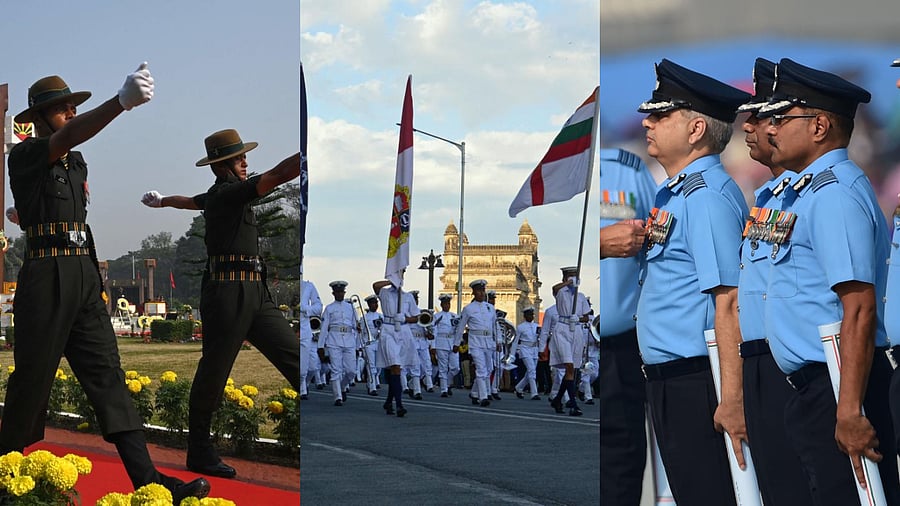 The CDS has a responsibility for coordination among the three services in equipment and arms procurement, training and staffing. Representative image. Credit: AFP/PTI photos