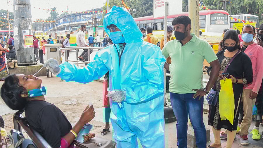 Omicron, classified as a 'variant of concern' by the WHO, was first detected in southern Africa last month. Credit: DH Photo