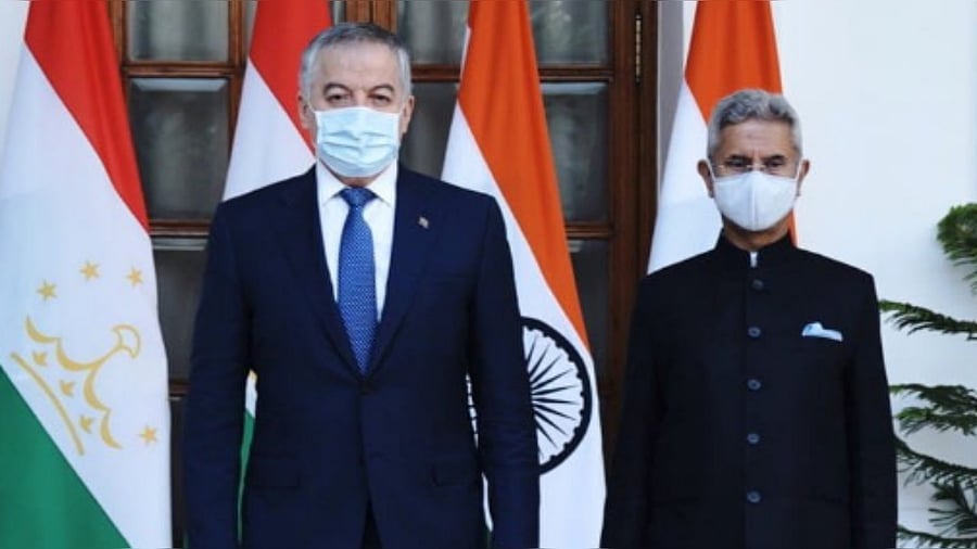 The external affairs minister also thanked Muhriddin for his country's decision to join the Coalition for Disaster Resilient Infrastructure, an India-backed initiative. Credit: Twitter/@DrSJaishankar