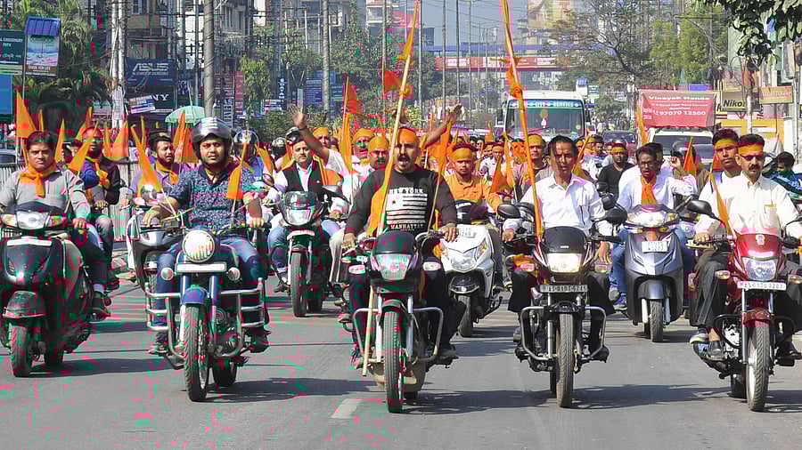 Vishwa Hindu Parishad activists. Credit: PTI Photo