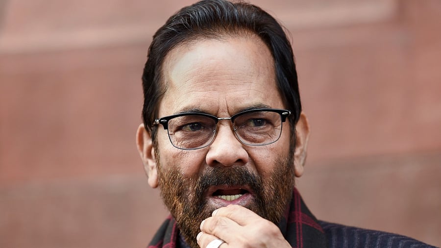 Union Minorities Affairs Minister Mukhtar Abbas Naqvi. Credit: PTI Photo