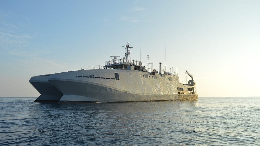 The boat went missing on 26 October and could have become a hazard to navigation. Credit: Twitter/@DefPROMumbai