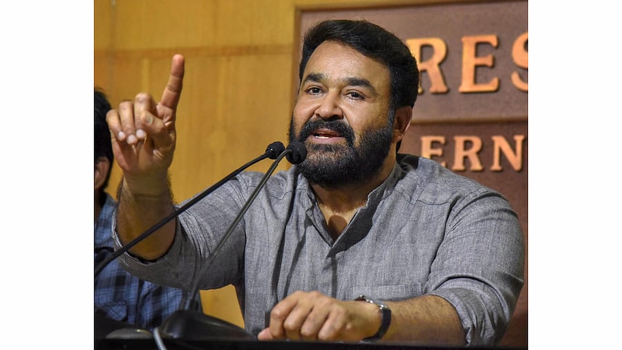 Mollywood legend Mohanlal. Credit: PTI Photo