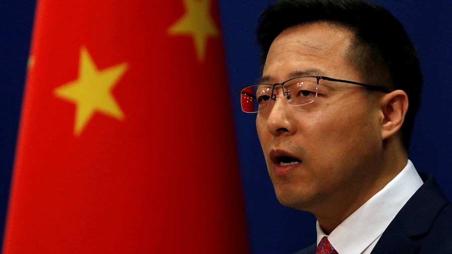 China's Foreign Ministry spokesperson Zhao Lijian announced the sanctions. Credit: Reuters File Photo
