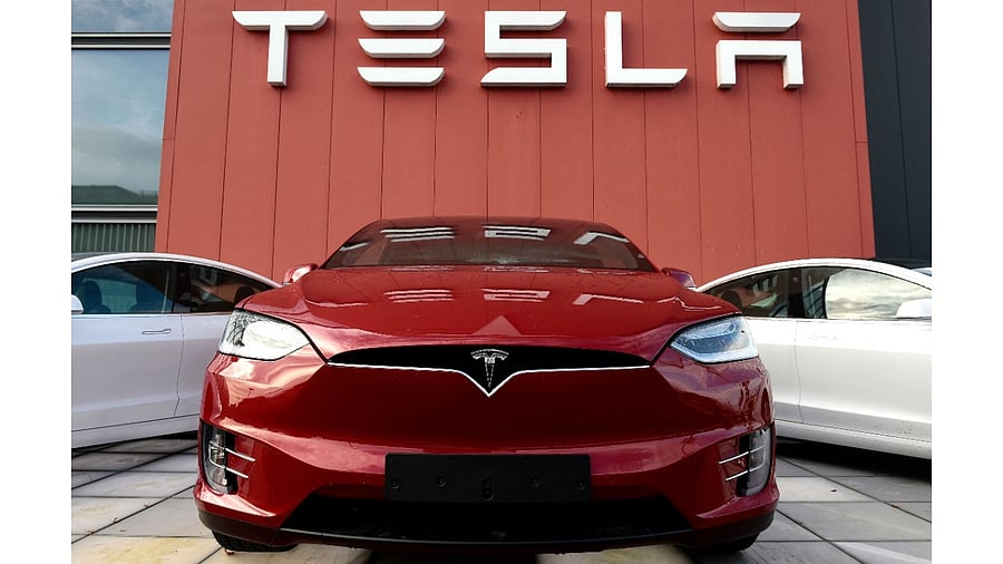 Representative picture of a Tesla car. Credit: AFP Photo