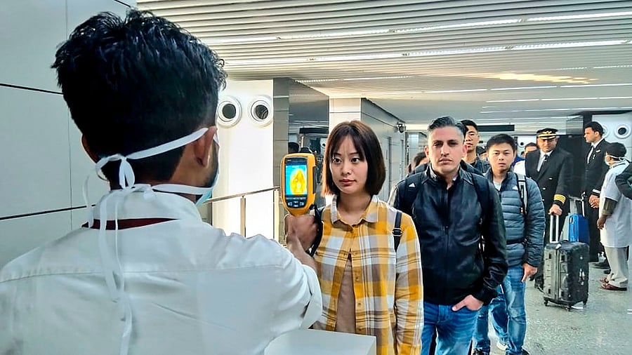 A view of the Kolkata airport. Credit: AFP Photo
