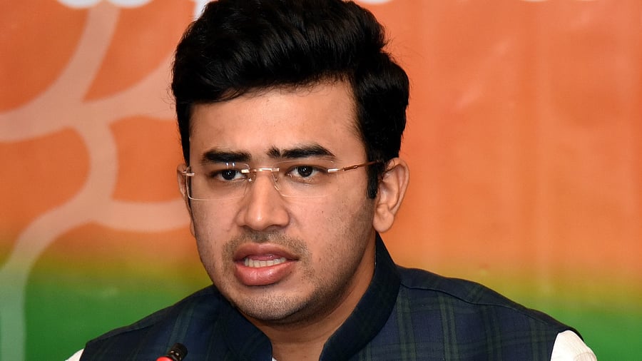 Bengaluru South BJP MP Tejasvi Surya. Credit: DH File Photo/S K Dinesh