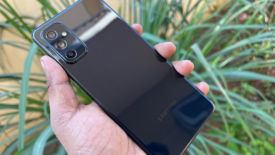 The Samsung Galaxy M52. Credit: DH Photo/Rohit KVN