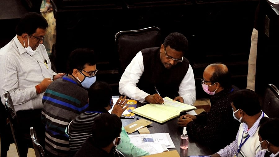 The members of the mayor-in-council were also sworn-in. Credit: IANS File Photo
