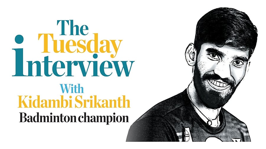Indian badminton star Kidambi Srikanth. Credit: DH Illustration