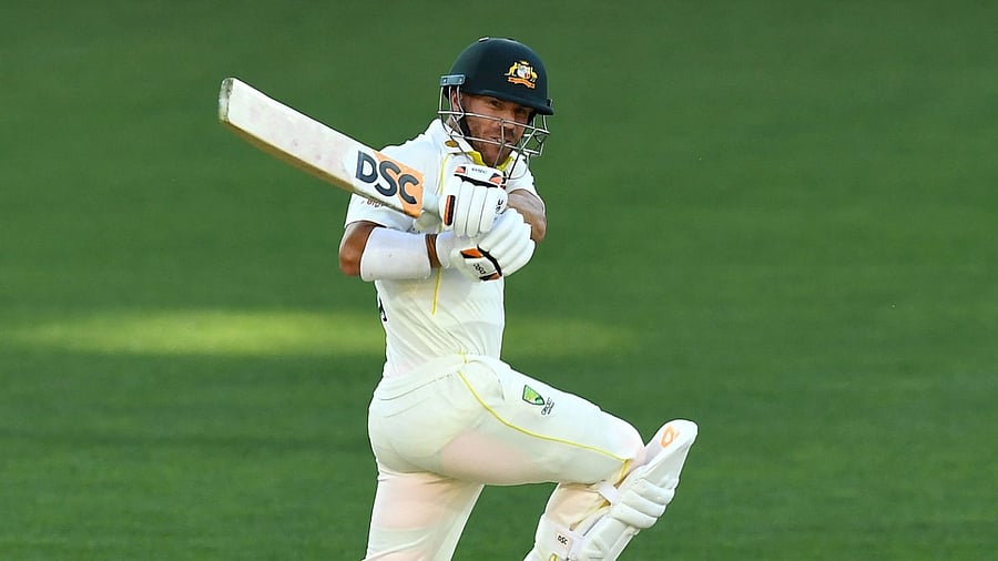 Australia batter David Warner. Credit: AFP File Photo