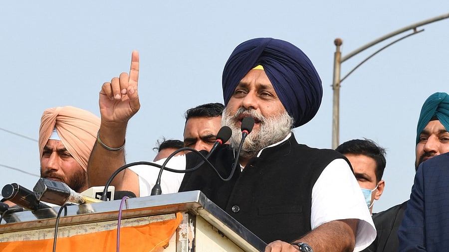 Shiromani Akali Dal president Sukhbir Singh Badal. Credit: AFP Photo