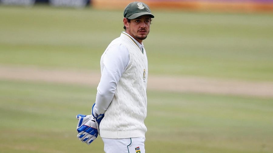 South Africa's Quinton de Kock. Credit: AFP Photo