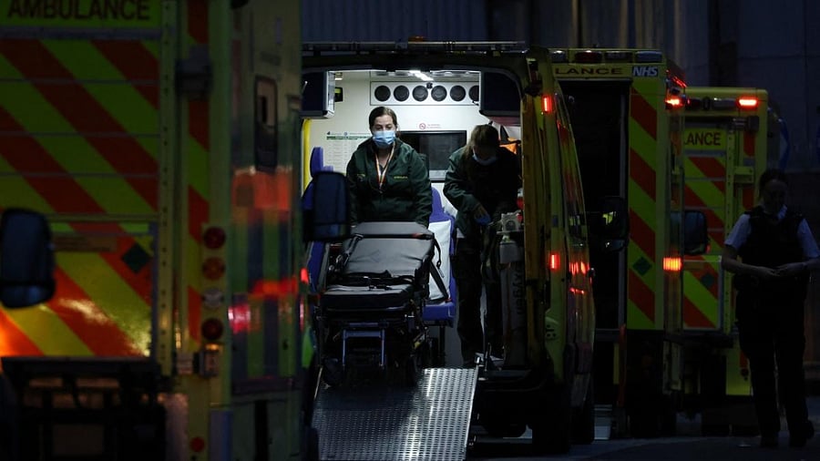 While hospital admissions have started to rise, the government has said it believes the new variant is milder than the Delta variant. Credit: AFP Photo