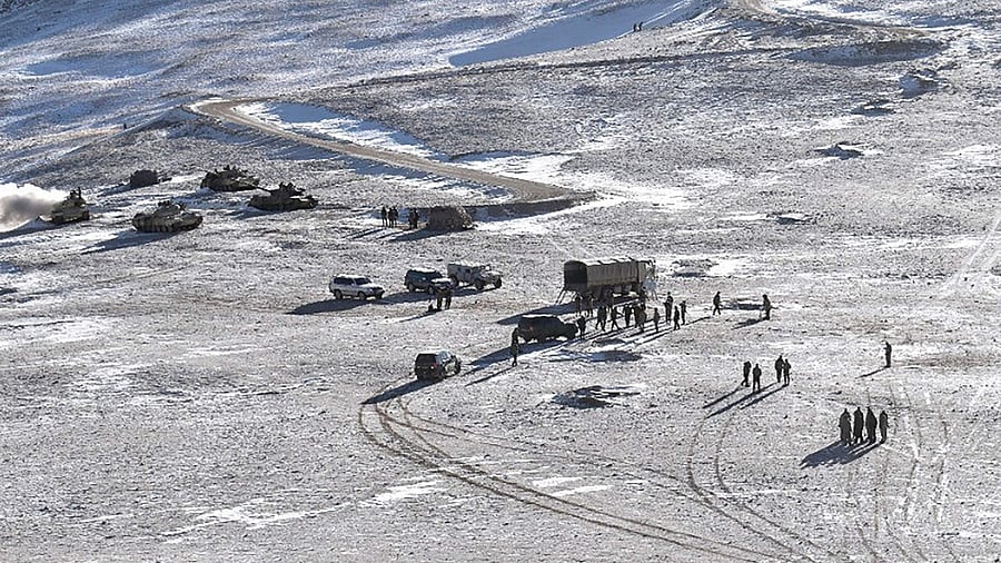 India and China have been engaged in a border dispute across the LAC for over the past 20 months. Credit: AFP File Photo