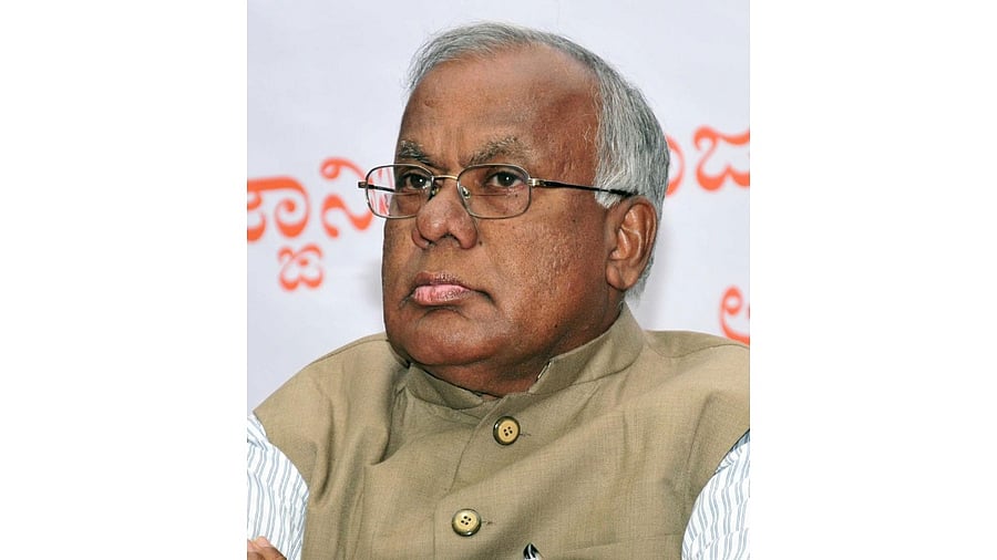 Senior political leader P G R Sindhia. Credit: DH Photo