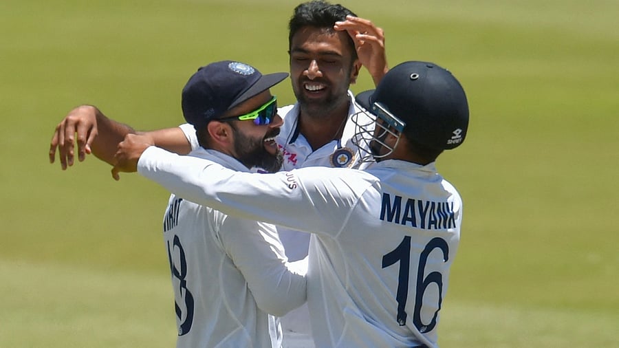 Ravichandran Ashwin (C) will be crucial to maintain the over rate. Credit: AFP Photo
