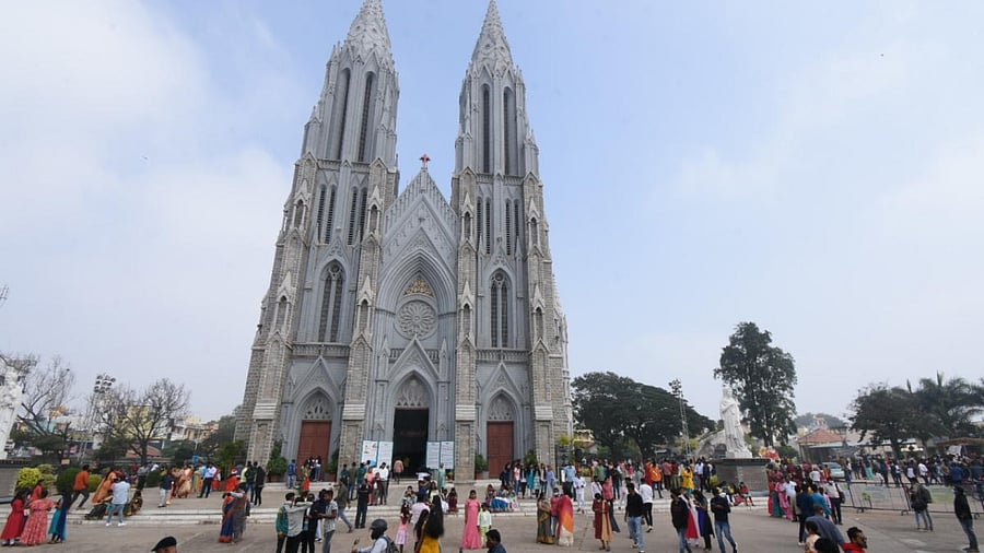 St Philomena's Church in Mysuru. Credit: DH Photo