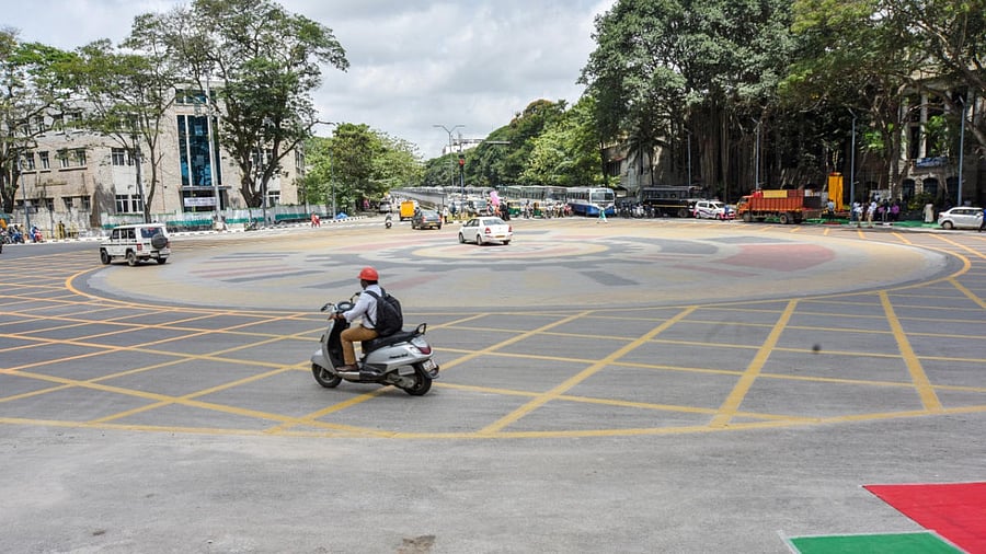 Renovated K R Circle. Credit: DH Photo