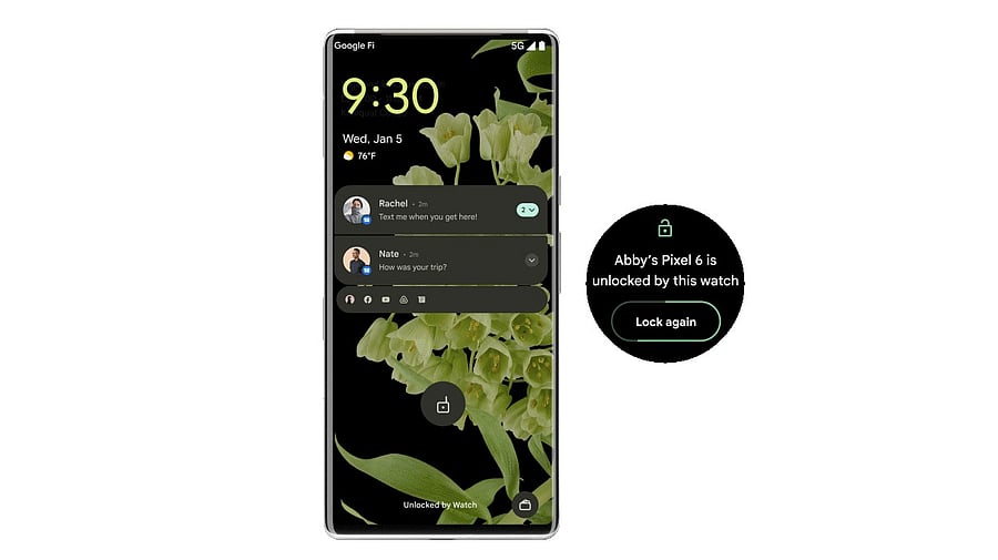 Wear OS devices will be able to unlock Android phones and Chromebooks. Credit: Google