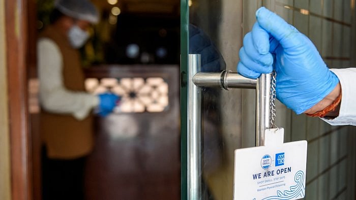 With fresh curbs being introduced in Delhi and Haryana, whereby restaurants and bars can operate at 50 per cent capacity, Haryana has also enforced new curbs whereby malls and markets are allowed to stay open only till 5 pm in places such as Gurugram, Faridabad and Panchkula. Credit: PTI File Photo