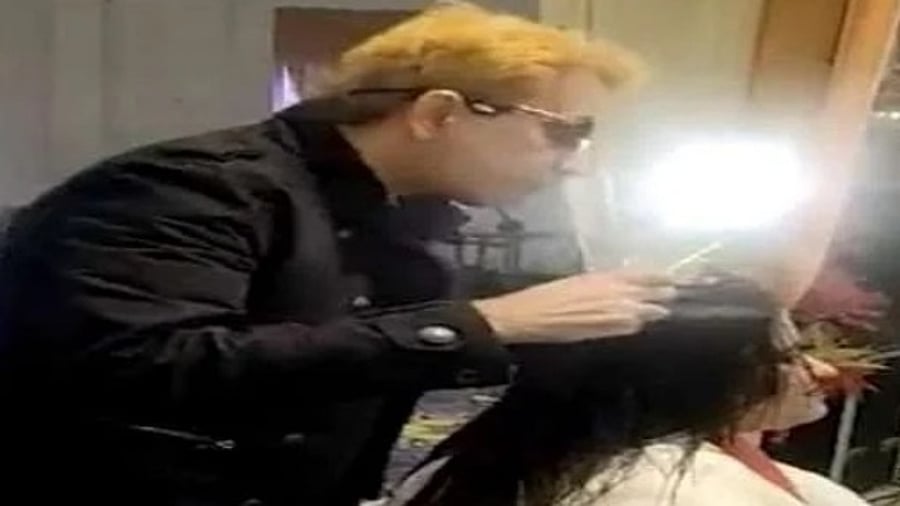 In the video, Habib is heard telling the audience, "If there is a shortage of water, use saliva". Credit: IANS Photo