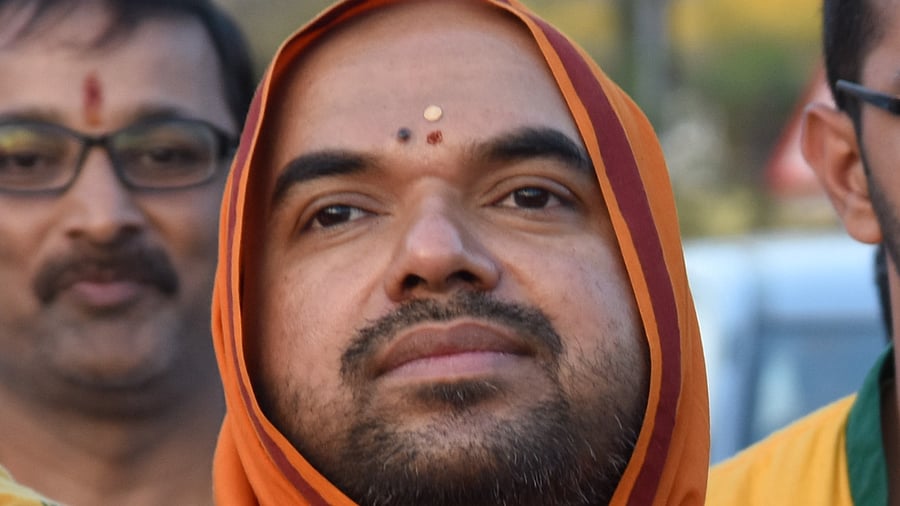 Ramachandra Mutt Seer Raghaveshwara Bharath. Credit: DH Photo