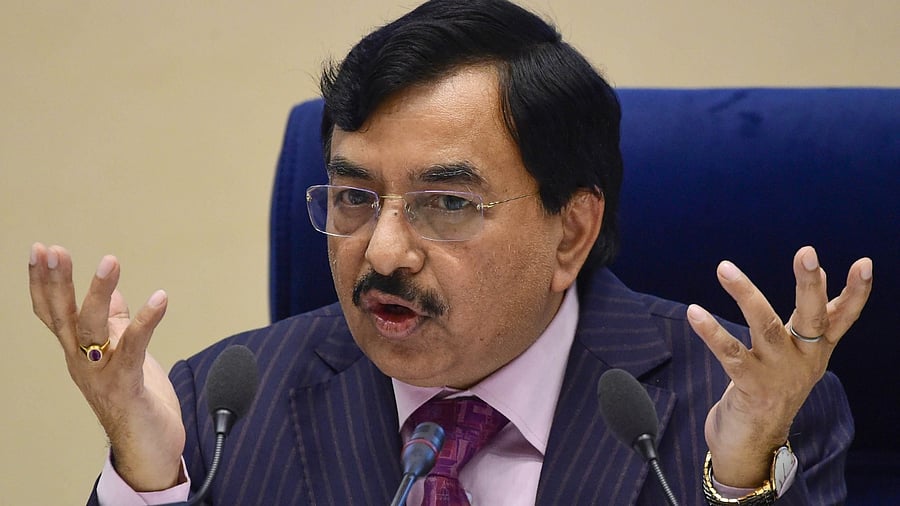 Chief Election Commissioner Sushil Chandra announces the schedule for General Elections to Legislative Assemblies of Goa, Punjab, Manipur, Uttarakhand and Uttar Pradesh, at a press conference at Vigyan Bhawan, in New Delhi, Saturday. Credit: PTI Photo