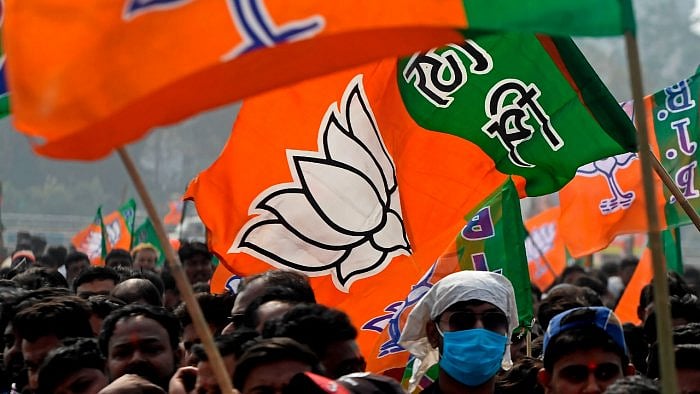 The BJP plans to use 3D Studio Mix technology through which leaders sitting at two different places can be shown on a podium. Credit: AFP Photo