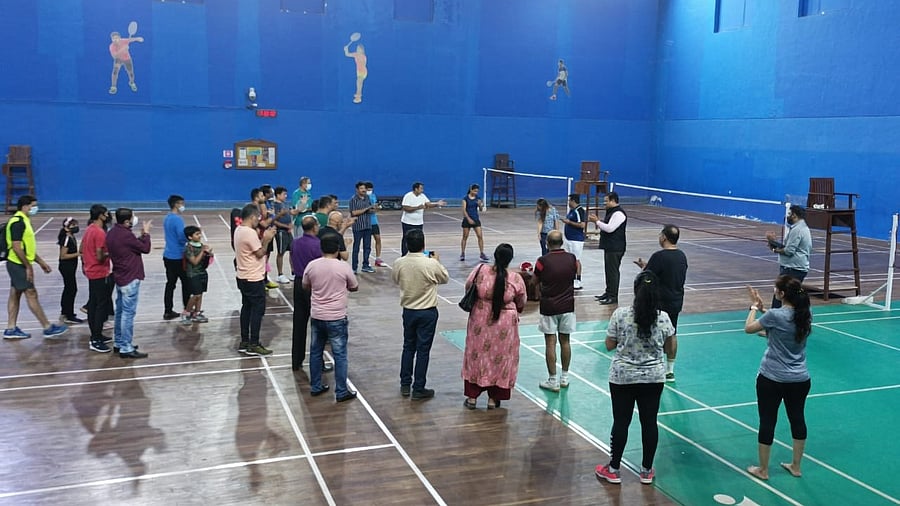 A view of an indoor court at the facility. Credit: Twitter/@GSCMalad