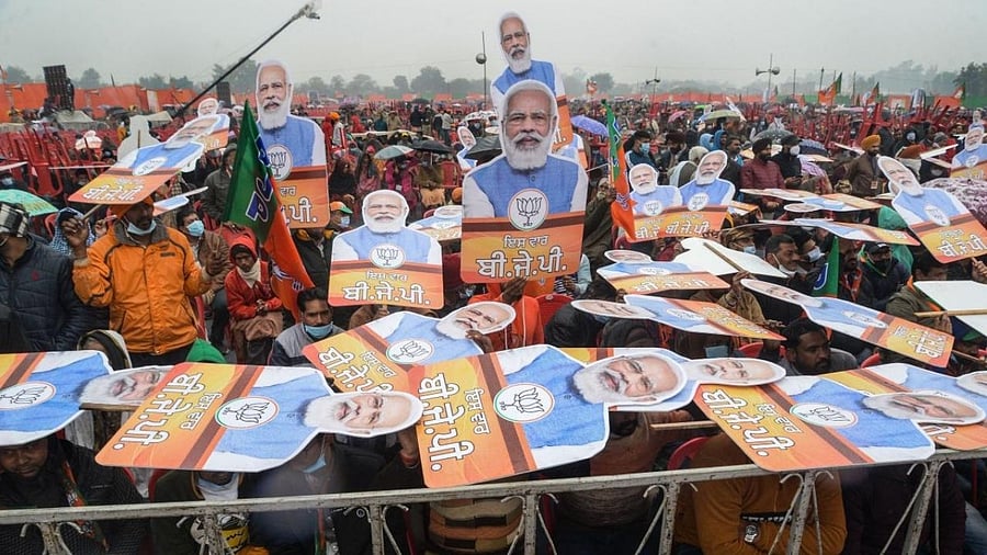 PM Modi's rally in Ferozepur. Credit: PTI Photo
