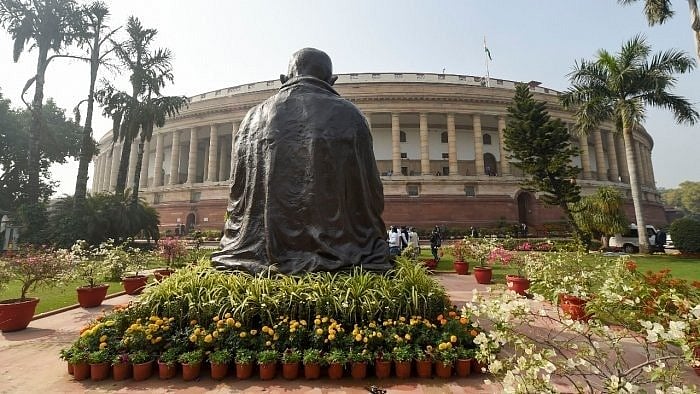 A view of the Parliament building in New Delhi. Credit: PTI File Photo