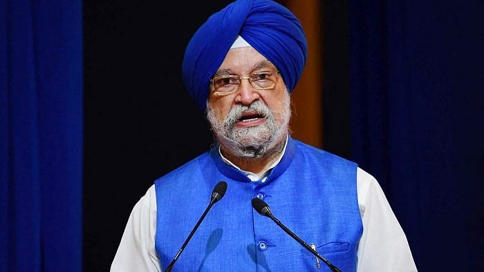 Oil Minister Hardeep Singh Puri. Credit: PTI File Photo