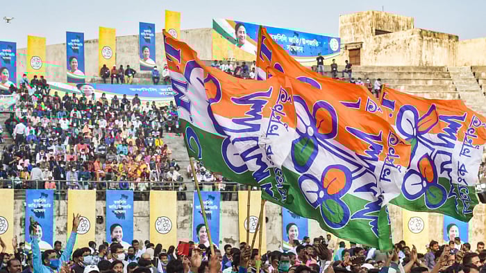 The alliance has claimed that if voted to power, all families residing in the state since 1976, or before that year, will be provided with the title and ownership rights of land that’s under their possession. Credit: PTI Photo