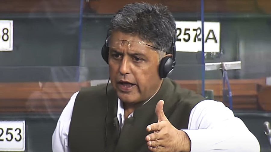 Congress MP Manish Tewari. Credit: IANS Photo
