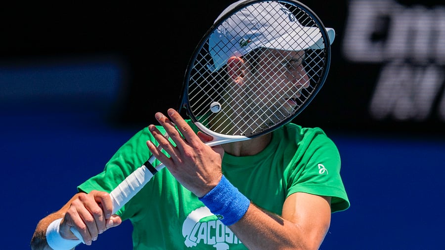 Defending men's champion Serbia's Novak Djokovic. Credit: AP Photo