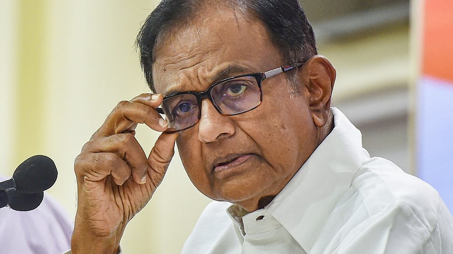 Congress leader P Chidambaram. Credit: PTI File Photo