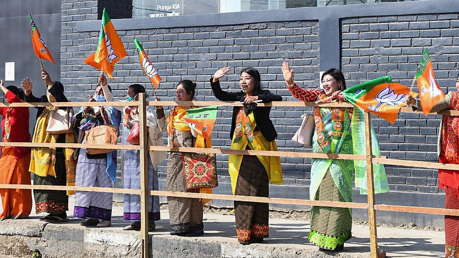 In northeastern states, like Manipur, the electorate usually votes for the party in the Assembly polls that is in power at the Centre. Credit: PTI Photo