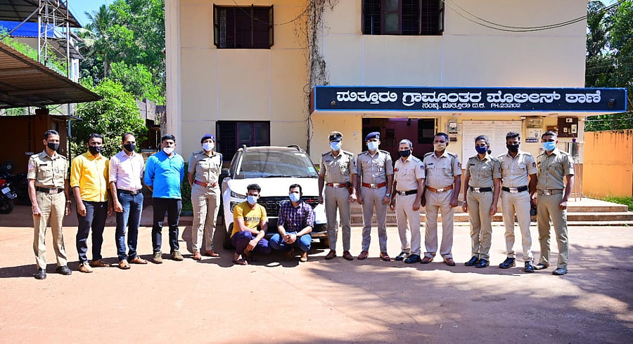 The rowdy sheeters arrested by the police.