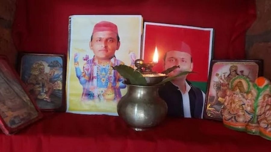 The family has set up a temple to worship him in their house. Credit: IANS Photo