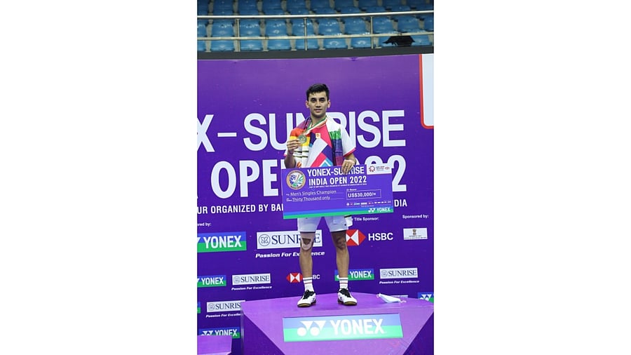 World championship bronze medallist Lakshya Sen. Credit: IANS 