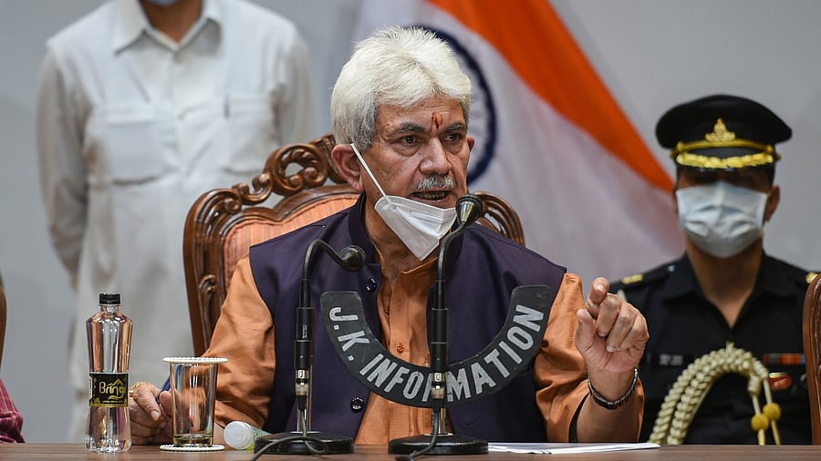 Jammu and Kashmir Lt Governor Manoj Sinha. Credit: PTI File photo